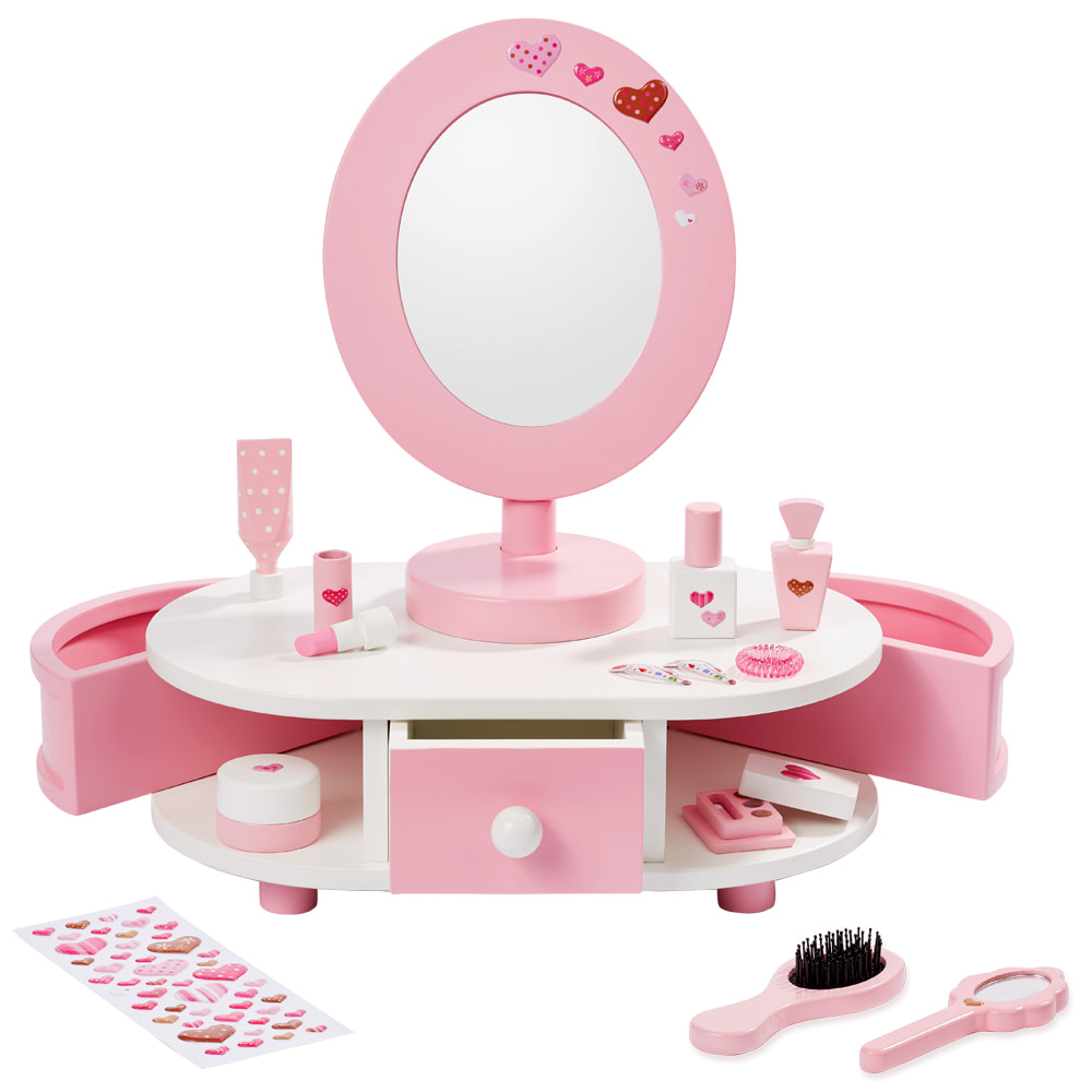 howa table de maquillage en bois pour enfants Little Lady avec