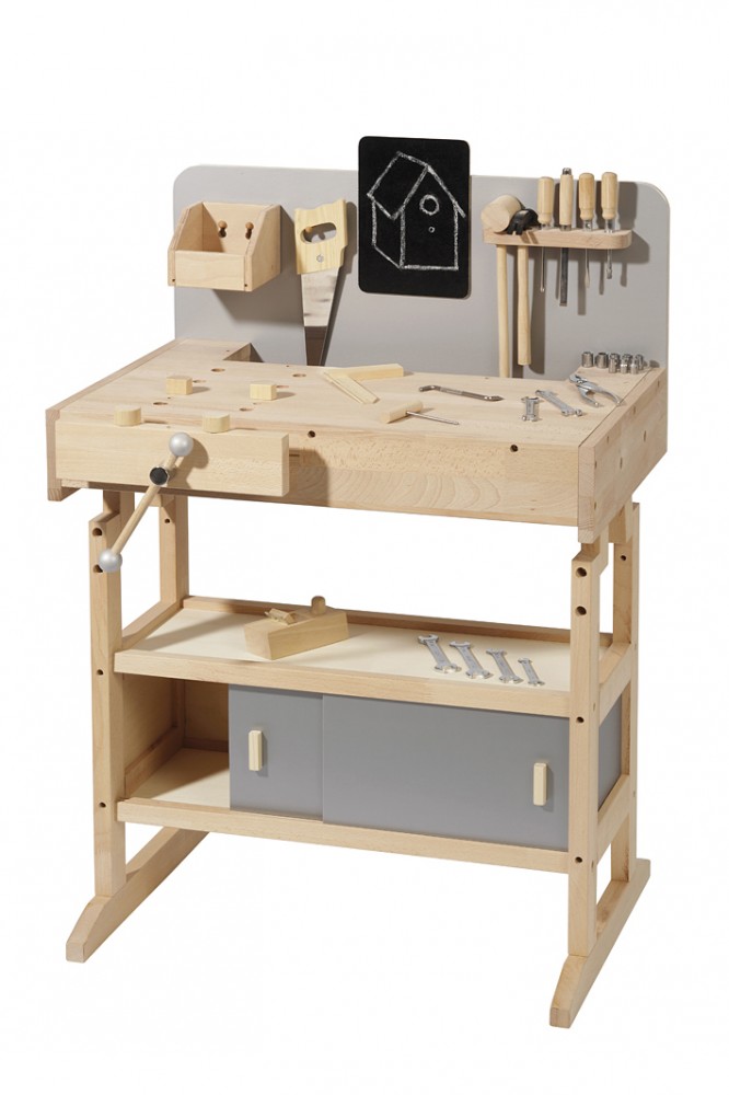 howa établi en bois pour enfants boîte à outils avec outil 4900
